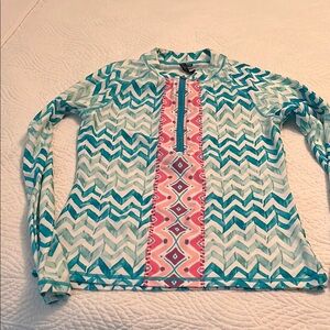 Colorful Chevron Long Sleeve Top